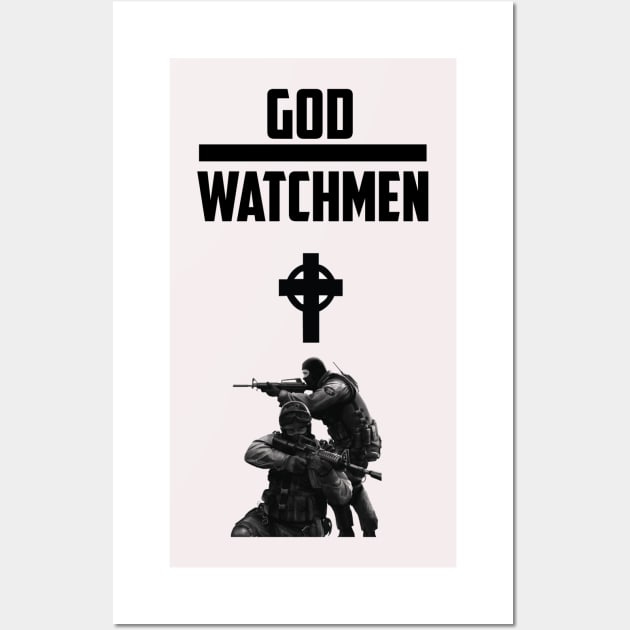 God Watchmen Tshirt Wall Art by Jsmith2000